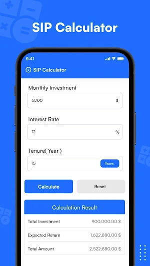 EMI Calculator - Loan Planner Screenshot 1