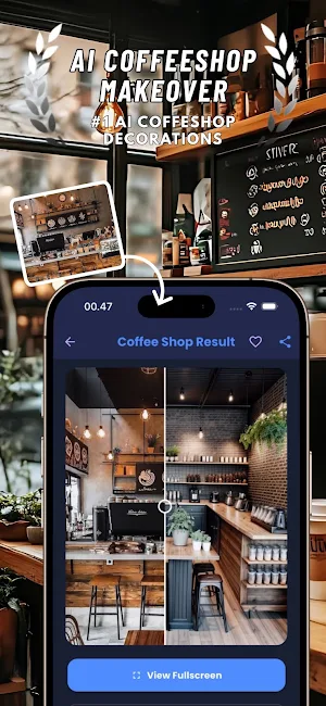 AI Coffee Shop : Decoration AI Screenshot 0