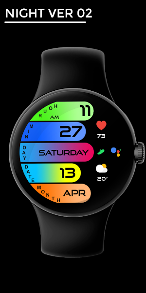 Night ver 02 - watch face Screenshot 0
