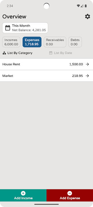My Wallet - Incomes & Expenses Screenshot 1