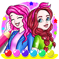 Cute Girls Coloring Book