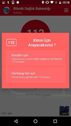 112 Acil Yardım Butonu Screenshot 0