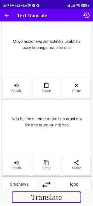 Chichewa To Igbo Translator Screenshot 1