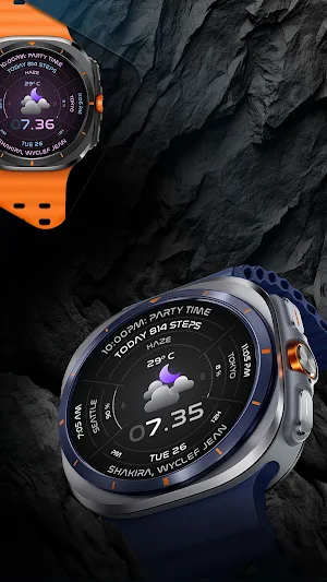 Haze Futuristic Watch Face 157 Screenshot 3