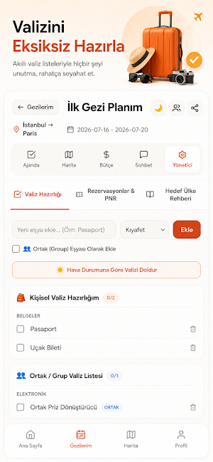 Wayfarer - Gezi Planla Screenshot 3