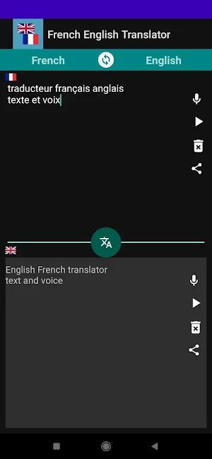 French English translator Screenshot 1