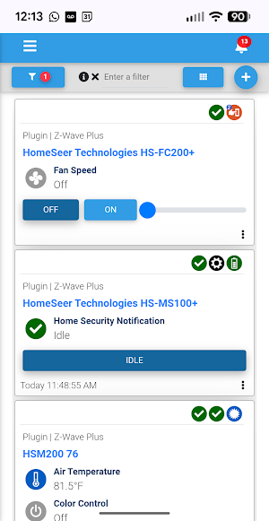 HomeSeer Screenshot 3