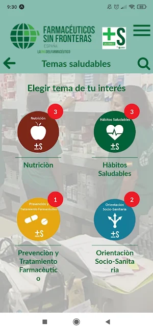 Más Saludable FSFE Screenshot 3