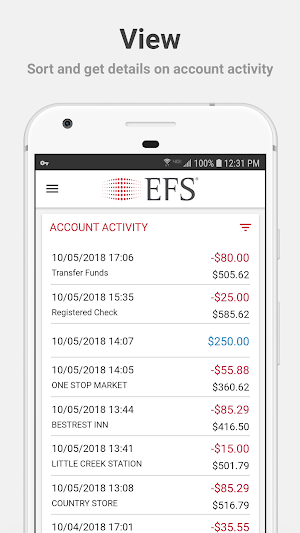 EFS PayControl Screenshot 1
