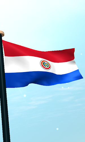 Paraguay Flag 3D Wallpaper Screenshot 3