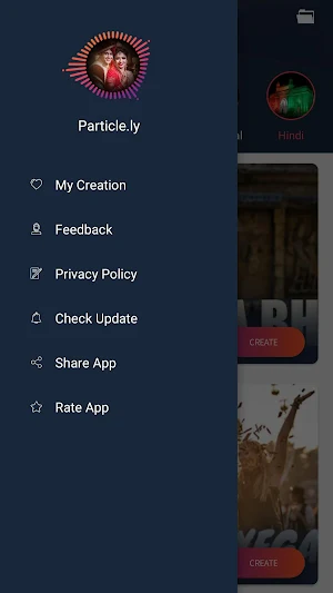 Particle.ly Video Status Maker Screenshot 1