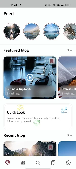 Travel Blog Screenshot 0