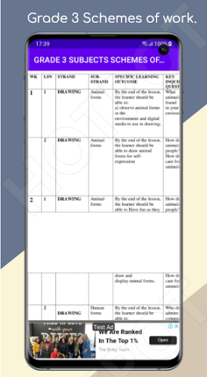Grade 3 All Schemes of Work. Screenshot 1