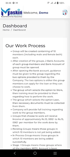 Maskin Finance Screenshot 1