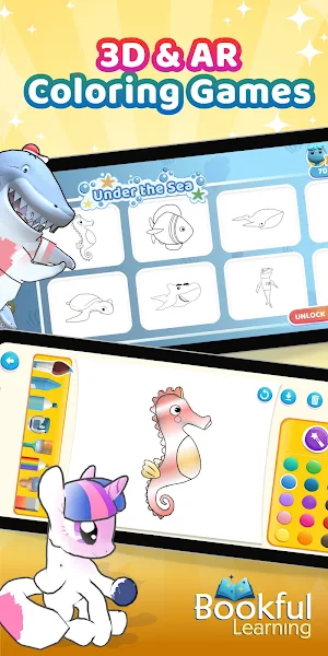 Bookful Magic 3D Paint & Color Screenshot 1
