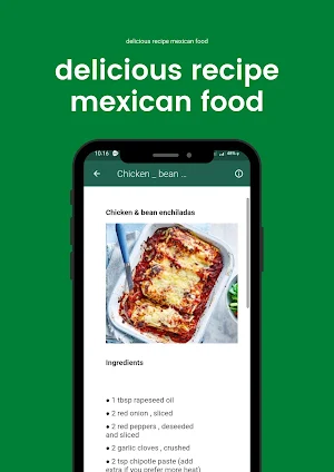 delicious recipe mexican food Screenshot 1