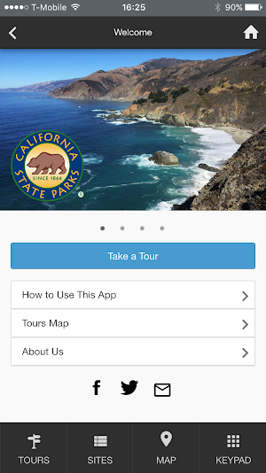 California State Parks Tours Screenshot 0
