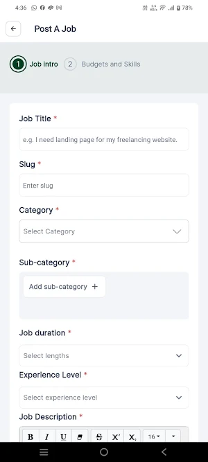 Improova Gigs Client Screenshot 3