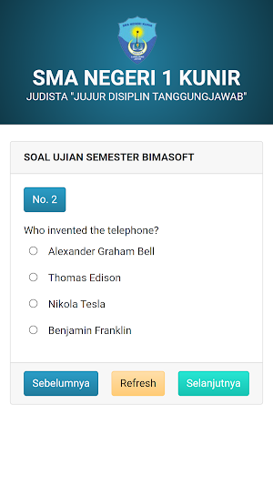 Exam Client SMANSAKU Screenshot 1