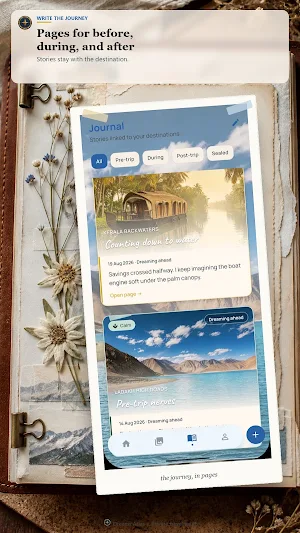 Dreams Atlas: Travel Journal Screenshot 1