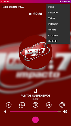 Fm Impacto 106.7 Screenshot 1