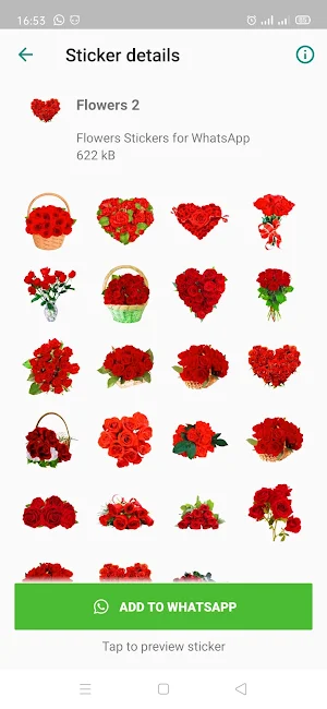 New WAStickerApps Flowers 🌹Roses Stickers 2021 Screenshot 0