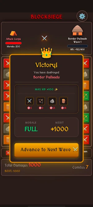 Block Siege: Combo Master Screenshot 1