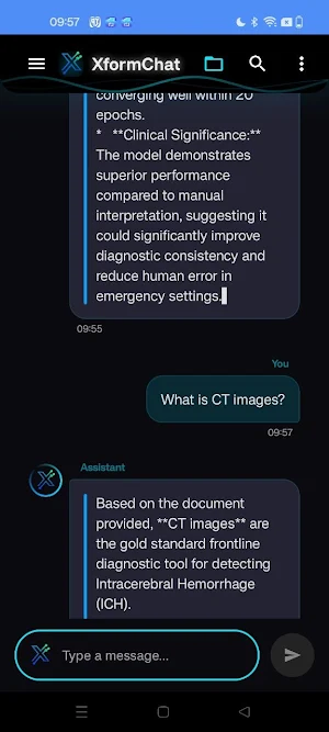 XformChat-Local RAG Screenshot 1