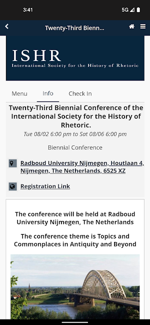 ISHR Conference Screenshot 1