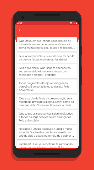Mensagem de Aniversário com Imagens de Parabéns Screenshot 1