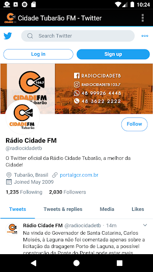 Rádio Cidade Tubarão FM Screenshot 2