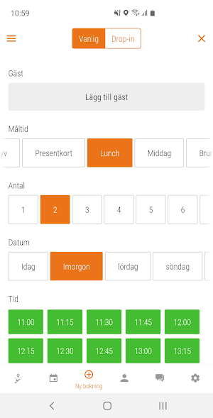 BokaBord Manager Screenshot 2