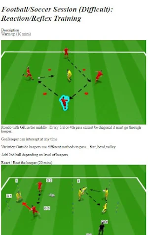 Goalkeeper Training Guide Screenshot 0
