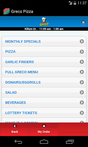 Greco Pizza Screenshot 0
