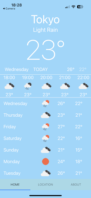 Bob's Weather App Screenshot 2