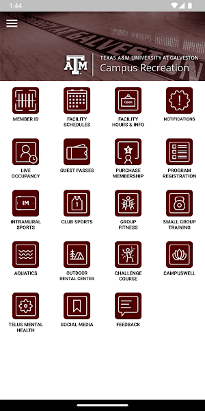 TAMUG Campus Recreation Screenshot 0