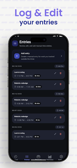 Freelance Time Tracker Screenshot 3