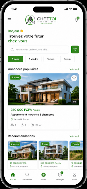 ChezToi Immobilier Real Estate Screenshot 0