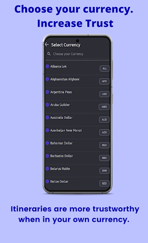 FlightGen Flight Itinerary App Screenshot 2