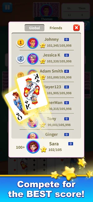 King of Belote Card Game Screenshot 2