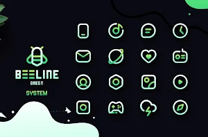 BeeLine Green Iconpack Screenshot 1