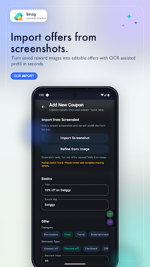 Snag Rewards & Coupon Tracker Screenshot 3