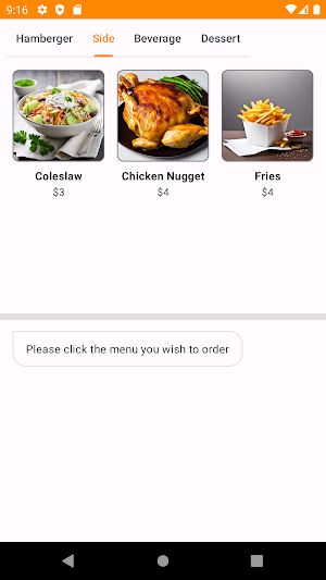 Burger Kiosk - Order Simulator Screenshot 2