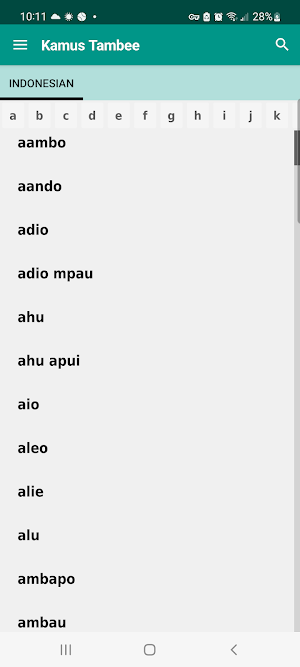 Tambee Dictionary Screenshot 1