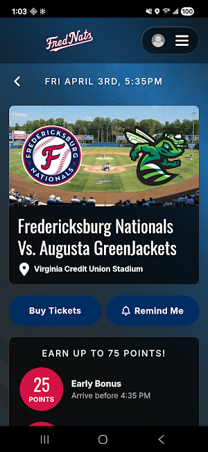 FredNats Rewards App Screenshot 3