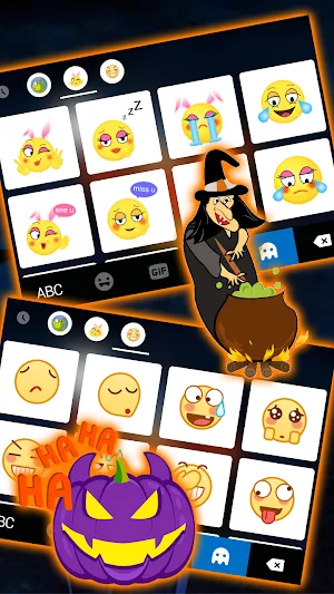 Halloween Pumpkins Keyboard Background Screenshot 3