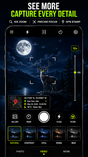 Night Mode Thermal Effects Cam Screenshot 1