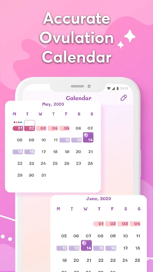 Period Tracker App - Log Cycle Screenshot 2