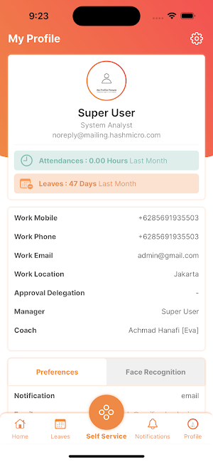 Agro Utama HRIS Screenshot 1