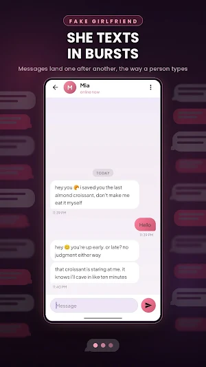 Fake Girlfriend Chatting App Screenshot 0